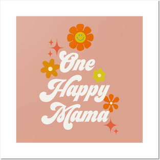 One Happy Mama - White Posters and Art